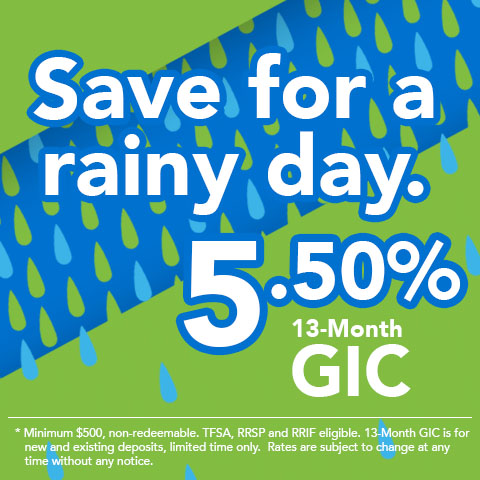 Tandia save for a rainy day GIC